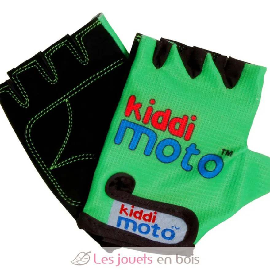 Gants Neon Green MEDIUM - Kiddimoto