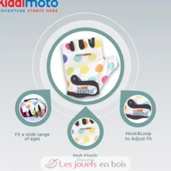 Gants Pastel Dotty MEDIUM - Kiddimoto