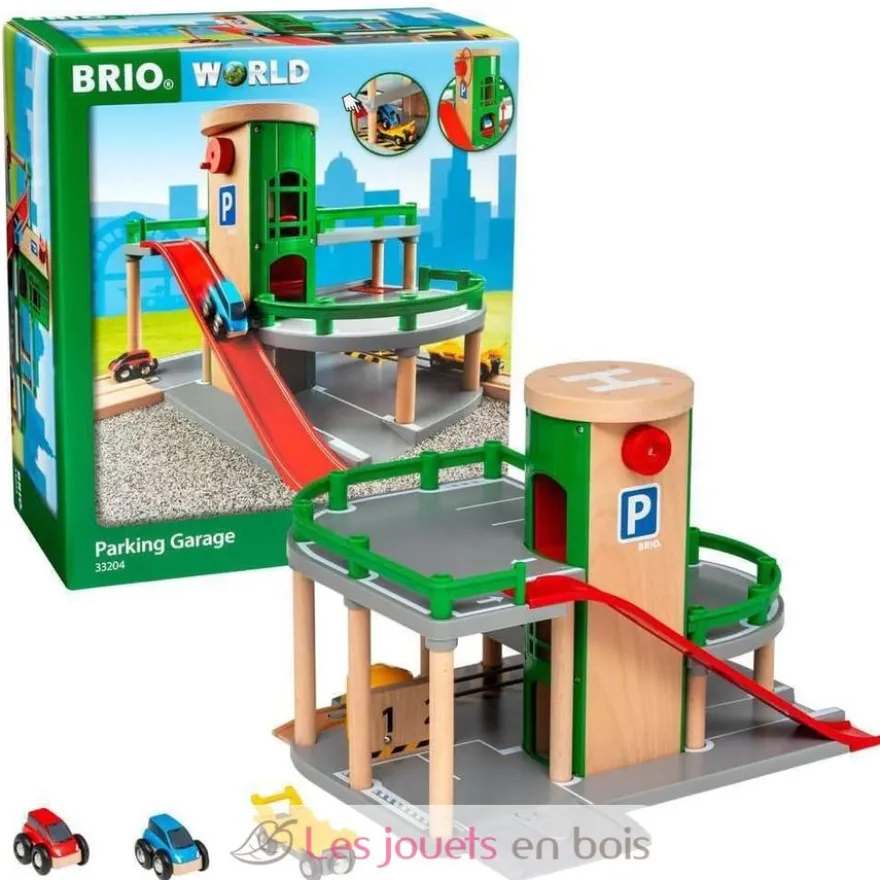 Garage rail et route - Brio