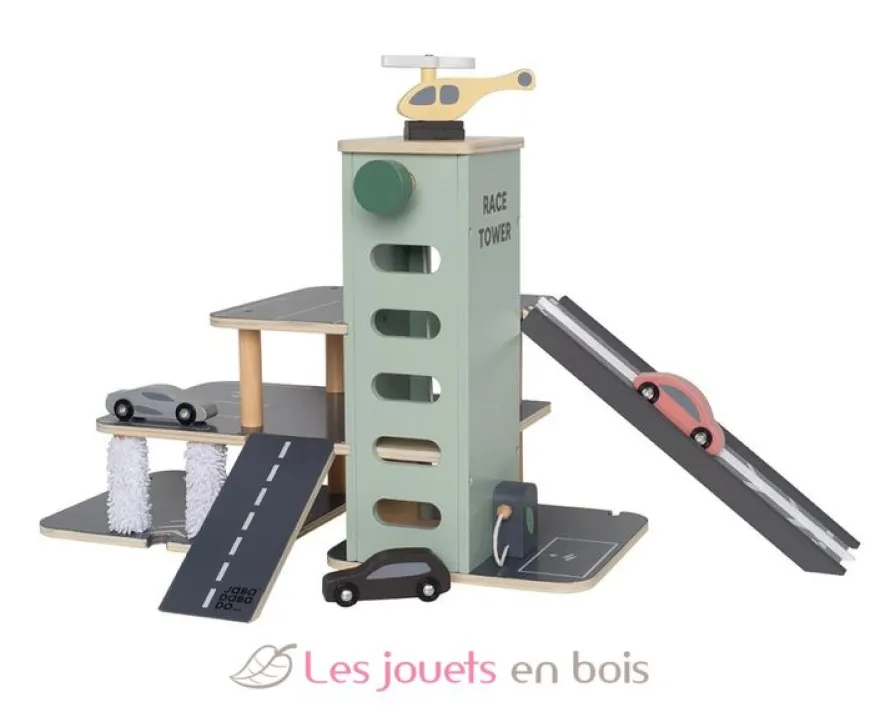 Garage à voitures en bois - JaBaDaBaDo