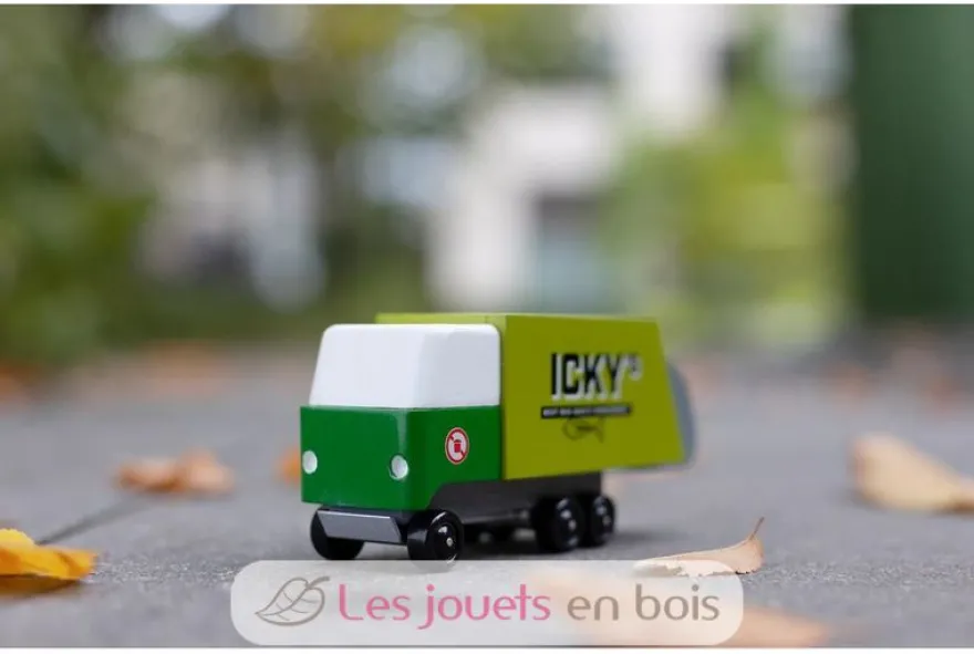 Garbage Truck - Camion poubelle vert - Candylab