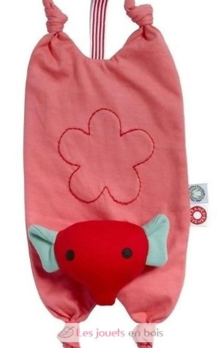 Gitte Pink - L'éléphant Doudou rose - Franck & Fischer