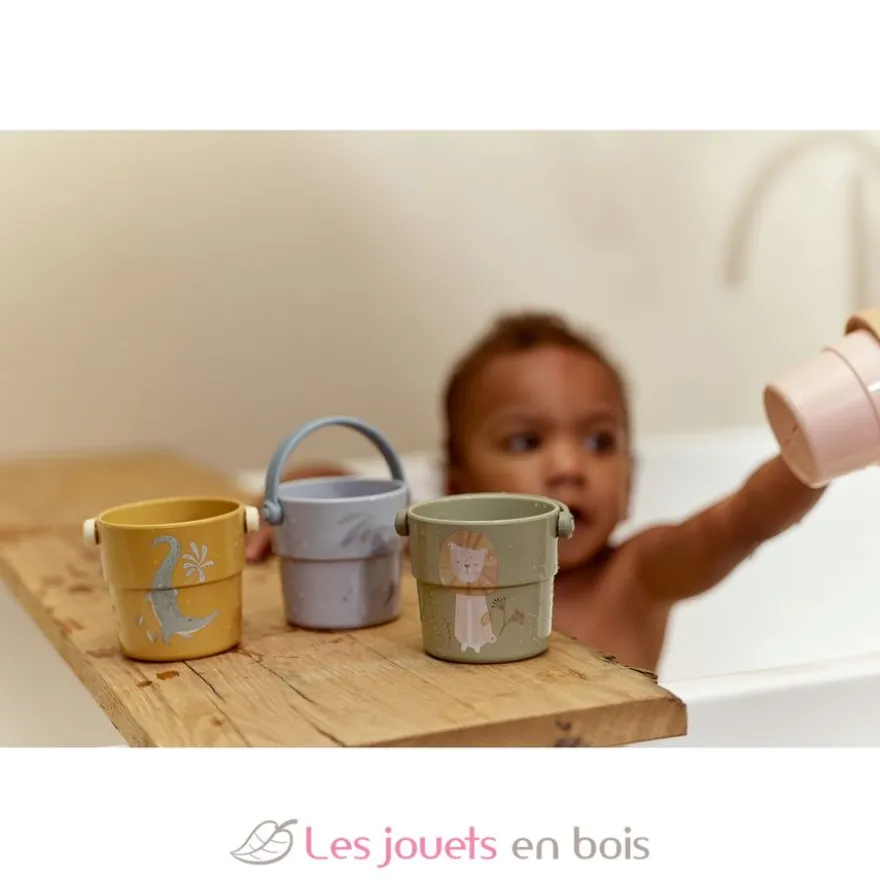 Gobelets de bain Safari Friends - Dès 12 mois - Little Dutch