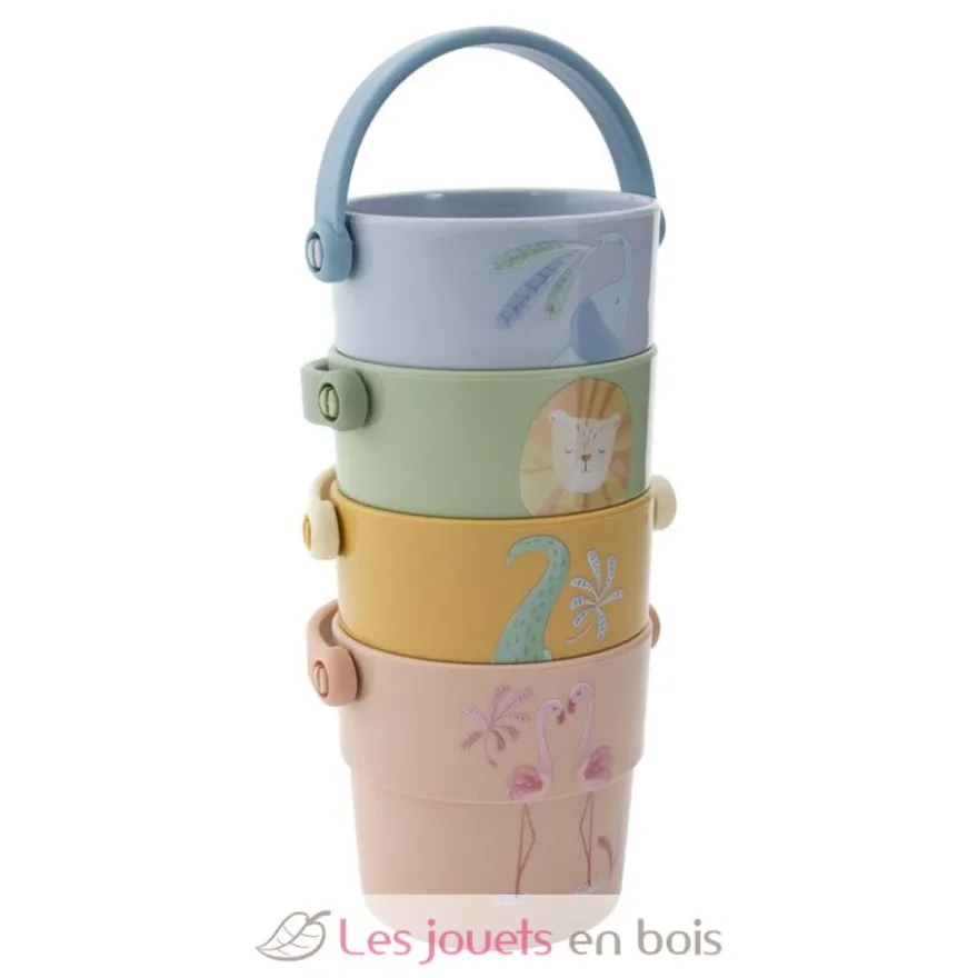 Gobelets de bain Safari Friends - Dès 12 mois - Little Dutch