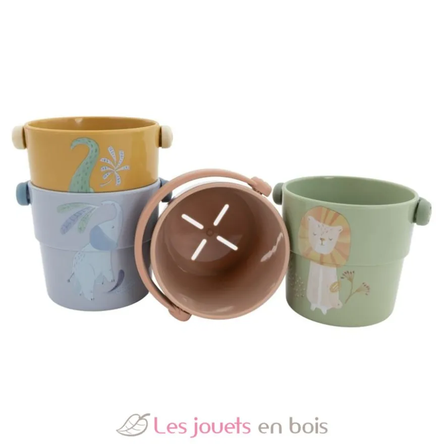 Gobelets de bain Safari Friends - Dès 12 mois - Little Dutch