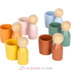 Gobelets de tri Montessori avec figurines - Small Foot company