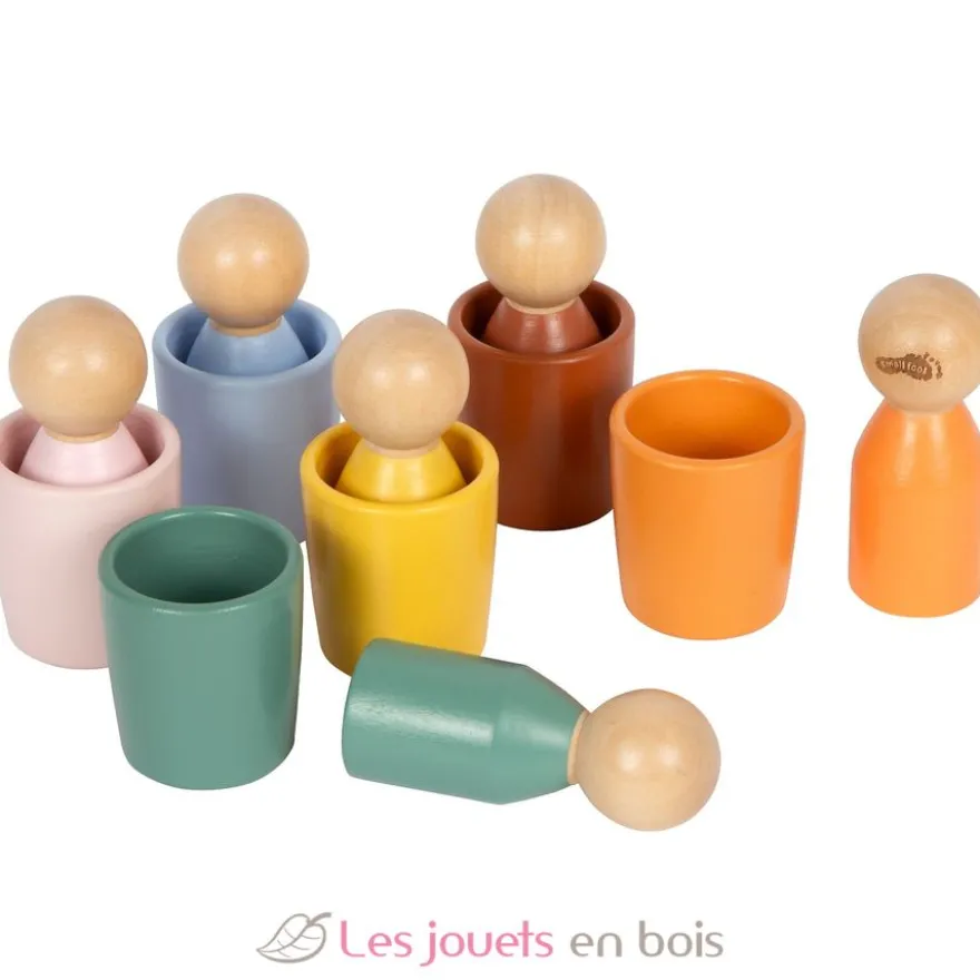 Gobelets de tri Montessori avec figurines - Small Foot company