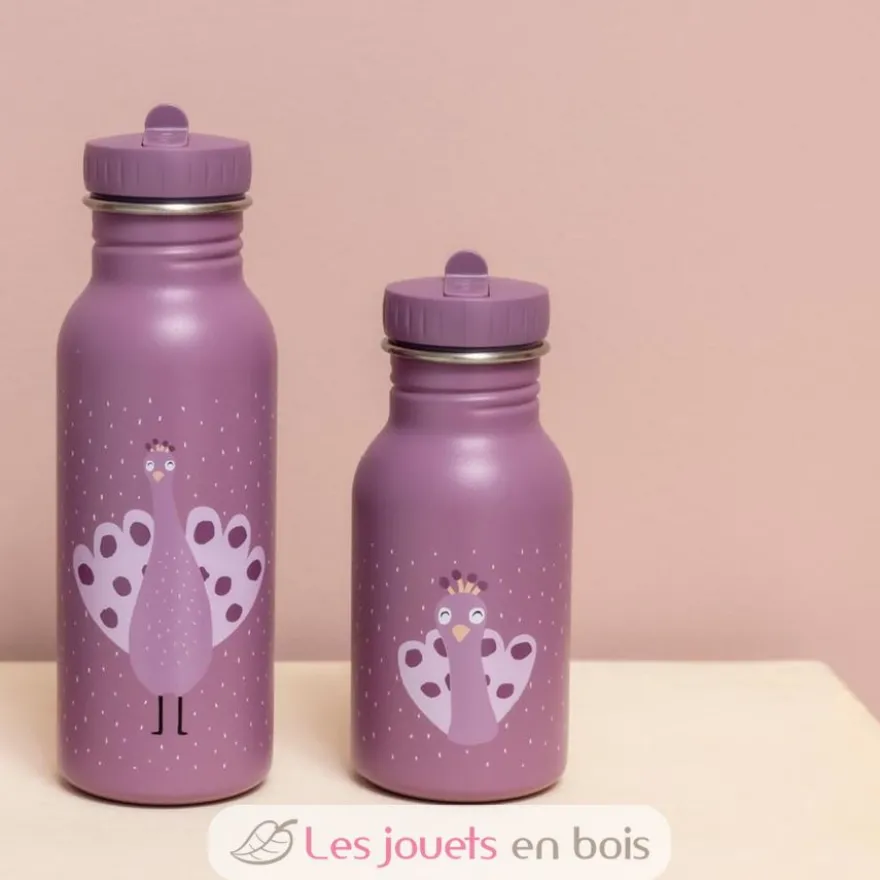 Gourde enfant 500 ml Mrs Peacock violet - Trixie