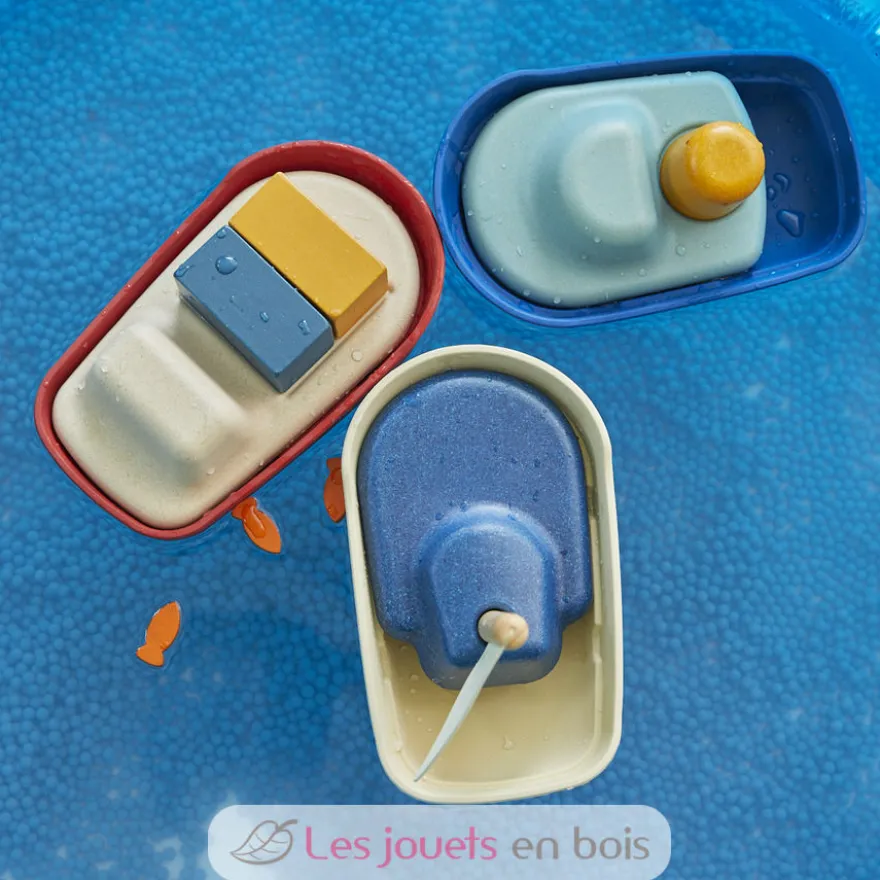 Grand bateau modulable rouge 21 cm - Plan Toys