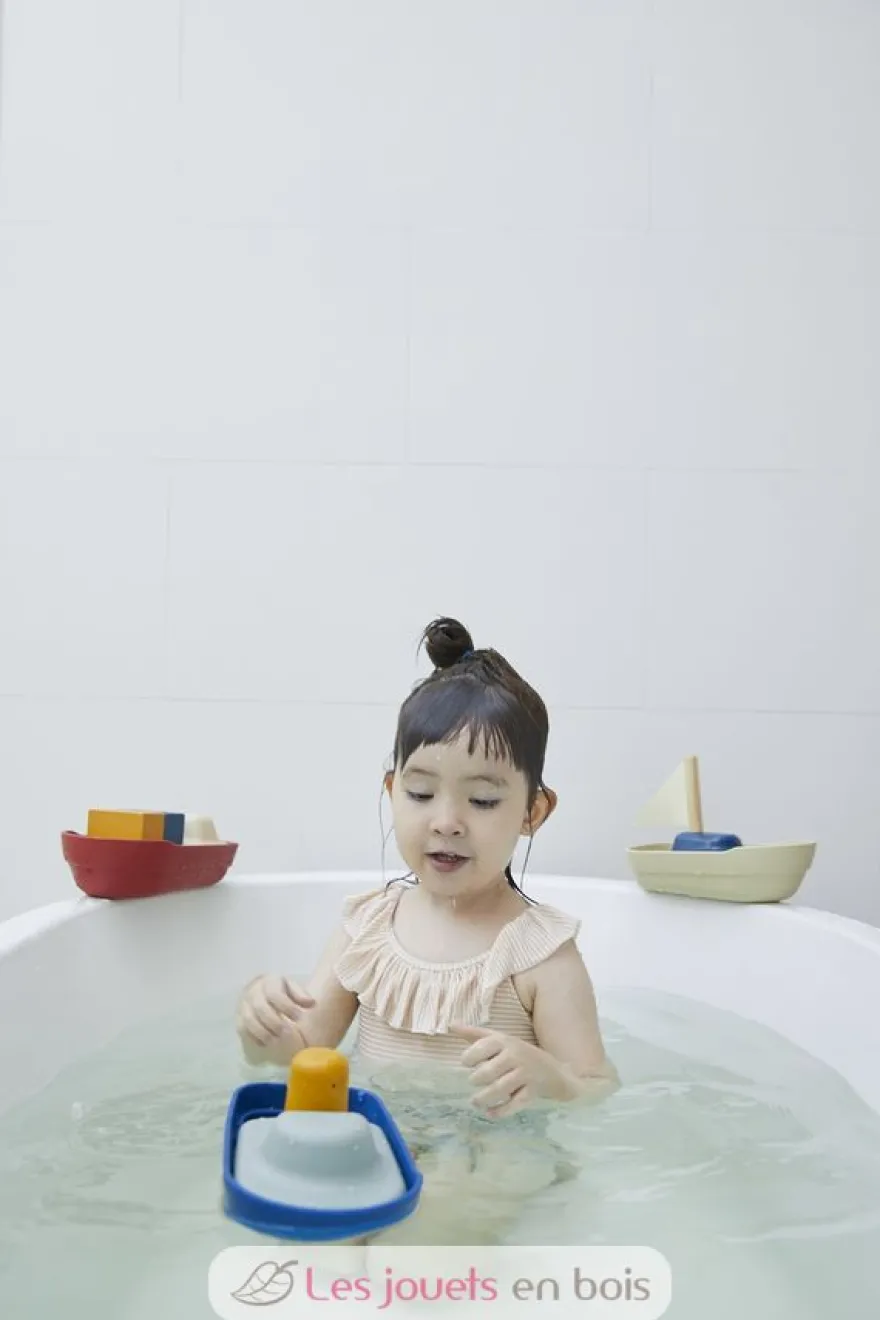 Grand bateau modulable rouge 21 cm - Plan Toys