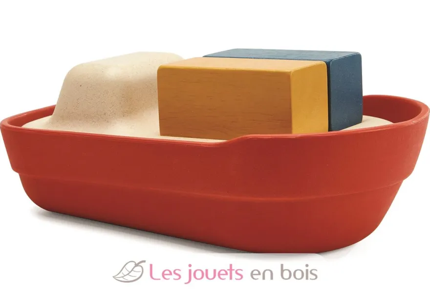 Grand bateau modulable rouge 21 cm - Plan Toys