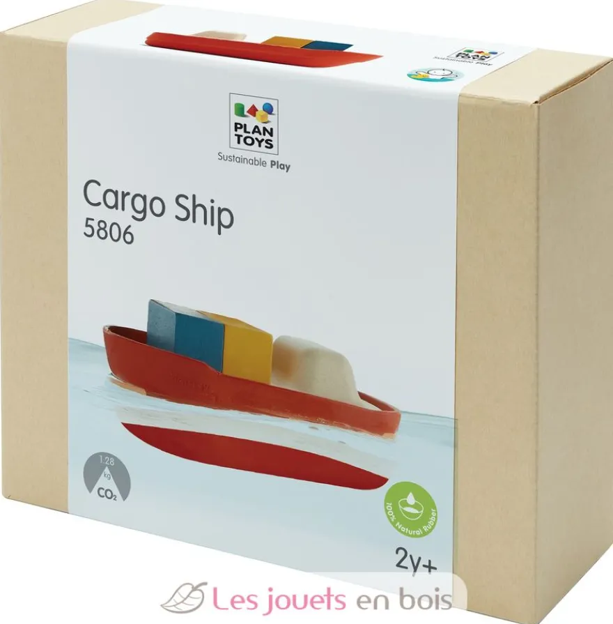 Grand bateau modulable rouge 21 cm - Plan Toys
