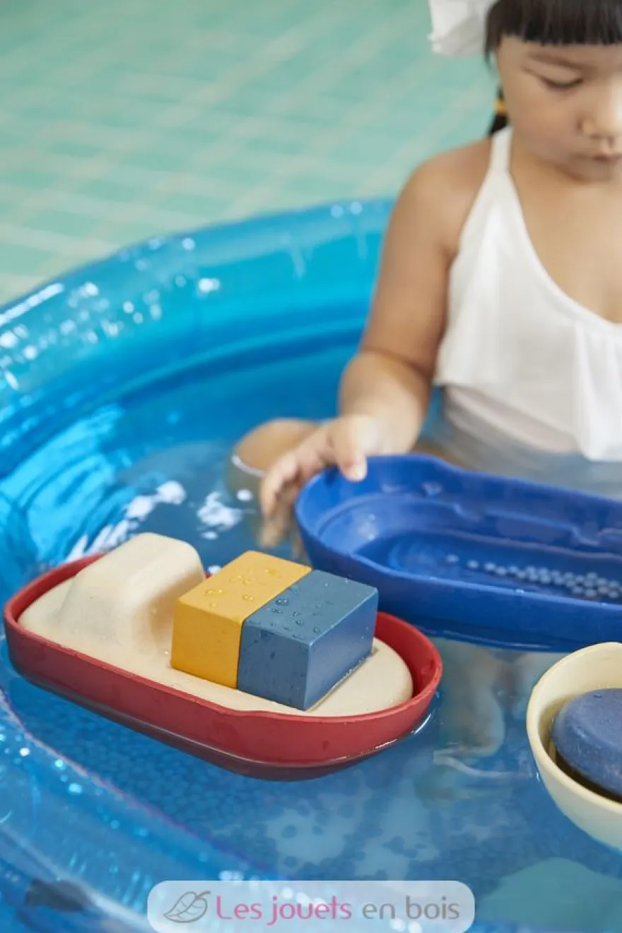Grand bateau modulable rouge 21 cm - Plan Toys