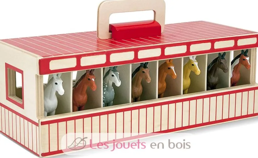 Grand box à chevaux transportable - Melissa & Doug