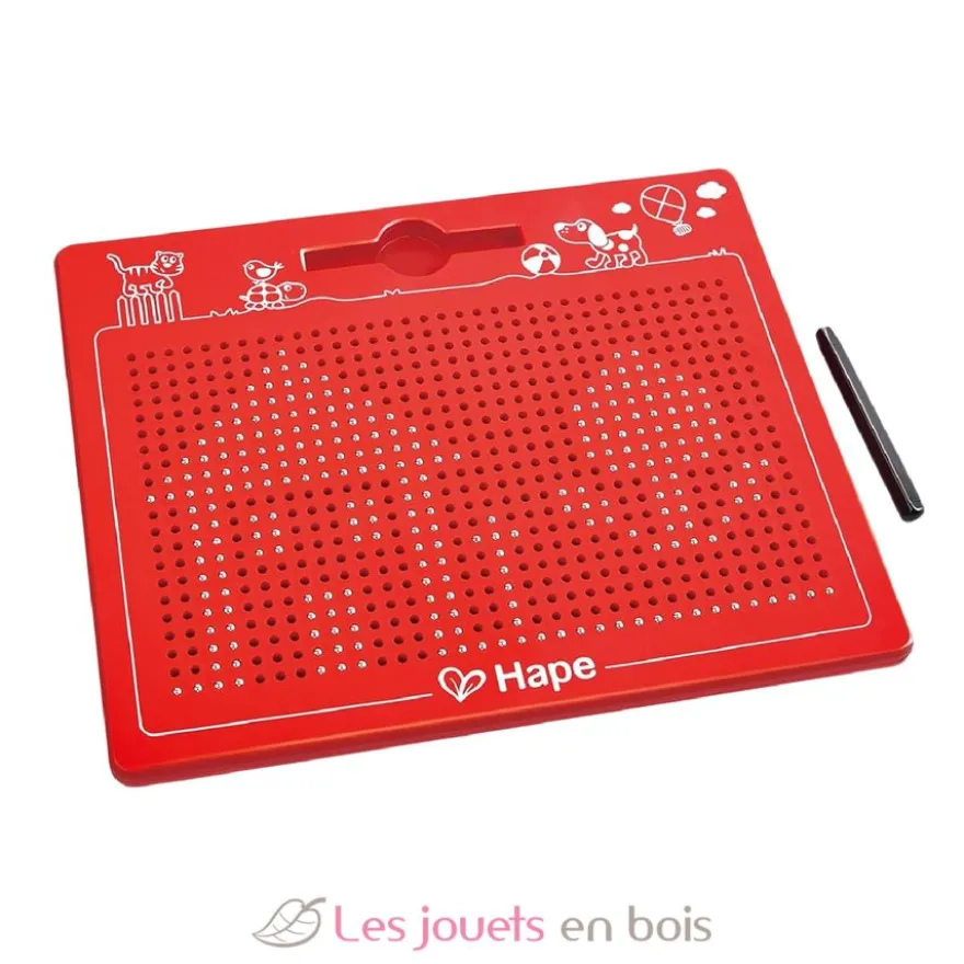 Grande tablette magnétique rouge - Plastique et métal - Hape