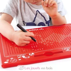Grande tablette magnétique rouge - Plastique et métal - Hape