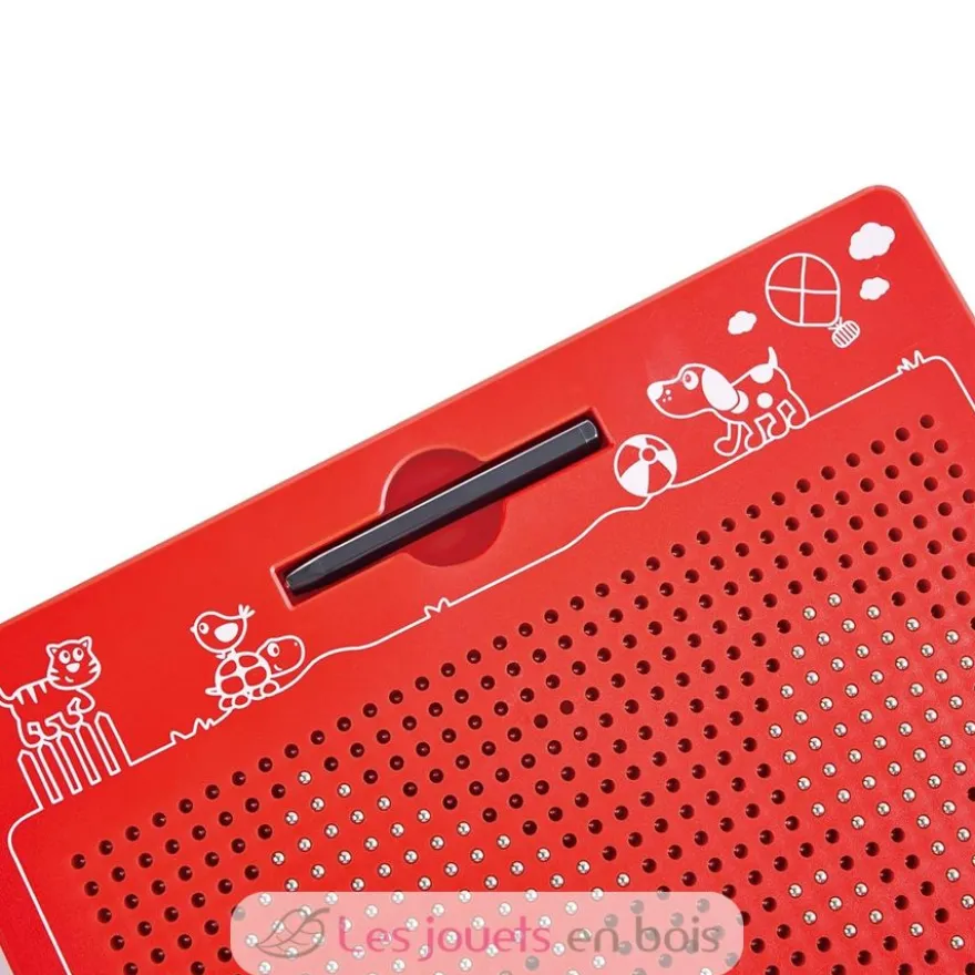 Grande tablette magnétique rouge - Plastique et métal - Hape