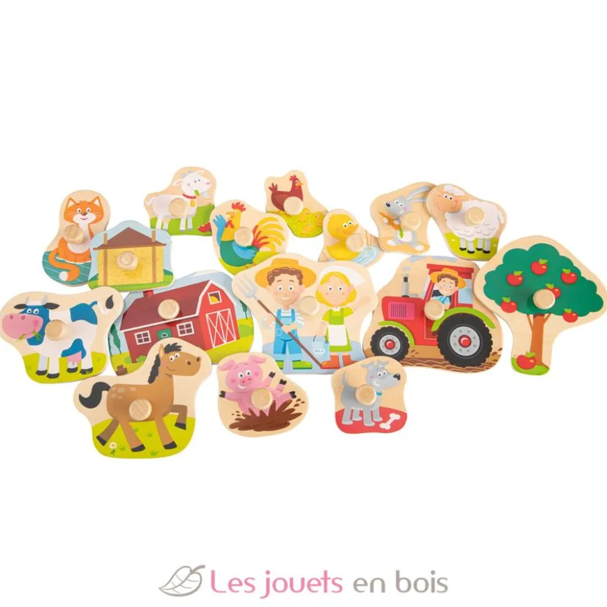 Grand puzzle Ferme 16 pcs - New Classic Toys