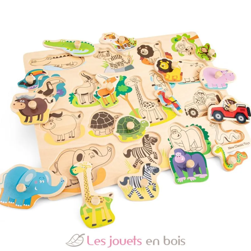 Grand puzzle Safari 16 pcs - New Classic Toys