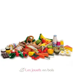 Grand set d'épicerie en bois 43 pcs - Erzi