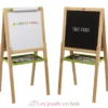 Grand tableau à dessin multifonctions en bois - Jeujura