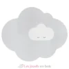 Grand tapis de jeu nuage gris perle - Quut