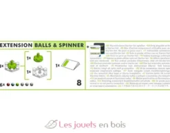 Gravitrax -Balls & Spinner blanc gris Ravensburger