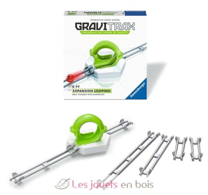 Gravitrax - Élément Looping blanc gris Ravensburger