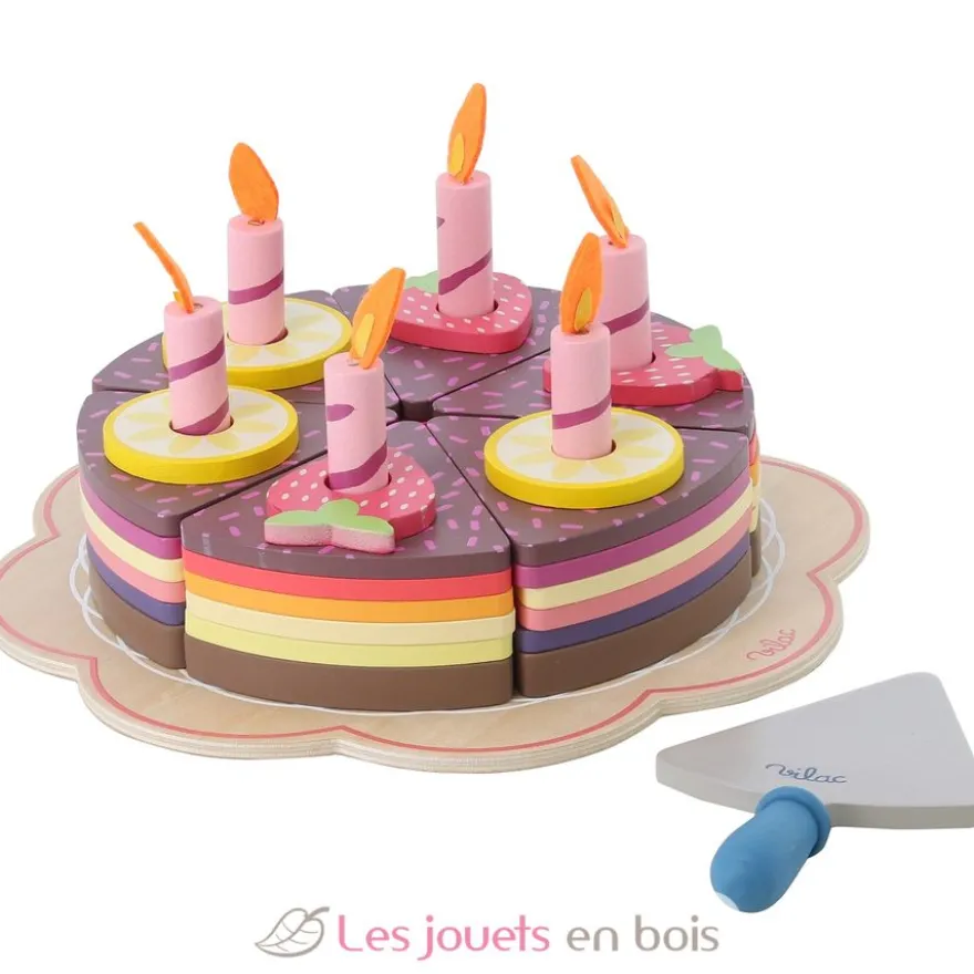 Gros gâteau d'anniversaire en bois - Vilac