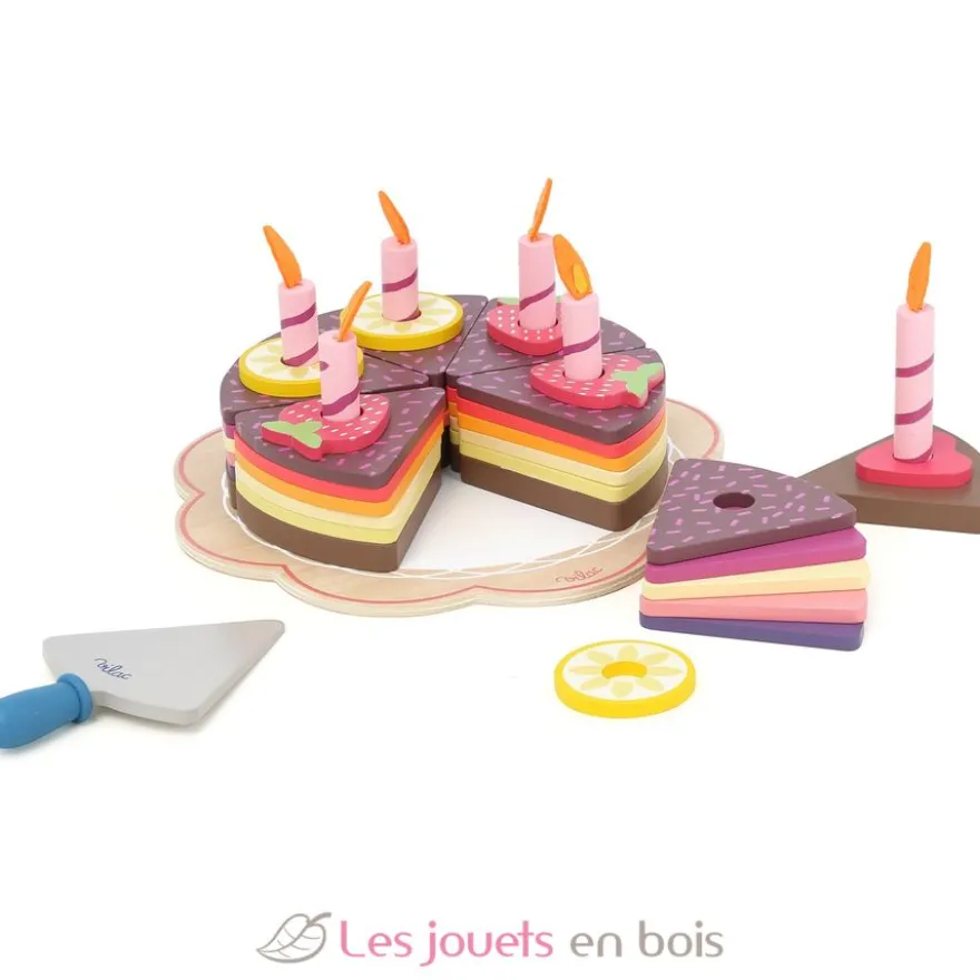 Gros gâteau d'anniversaire en bois - Vilac