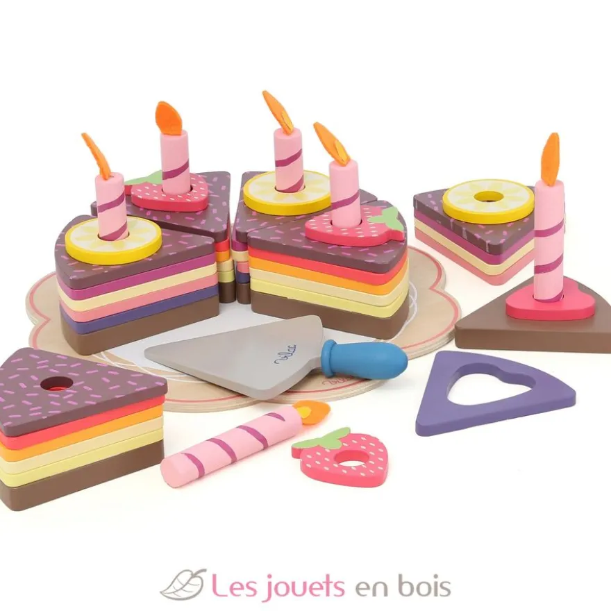 Gros gâteau d'anniversaire en bois - Vilac