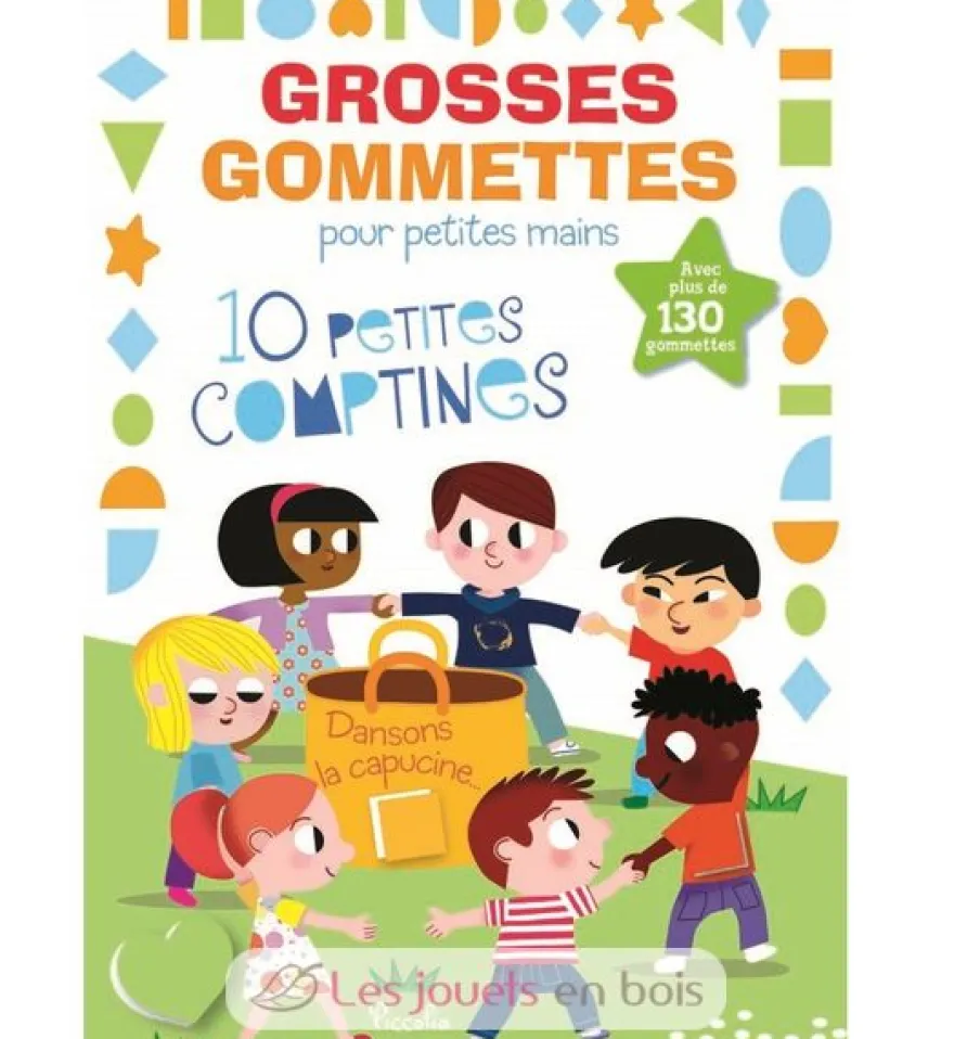Grosses gommettes Comptines Dansons la capucine - Piccolia
