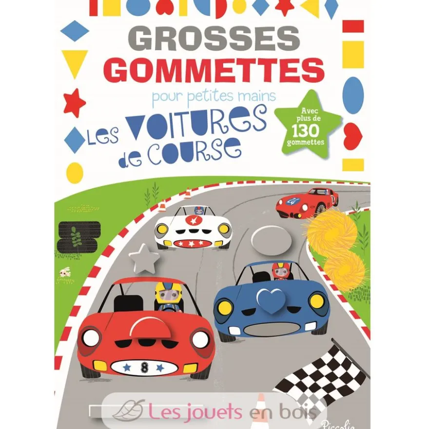 Grosses gommettes les voitures de course - Piccolia