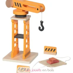 Grue pivotante en bois orange - Goki
