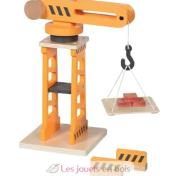 Grue pivotante en bois orange - Goki