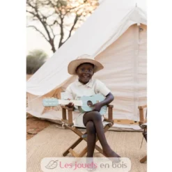 Guitare en bois verte Safari Friends - Dès 3 ans - Little Dutch