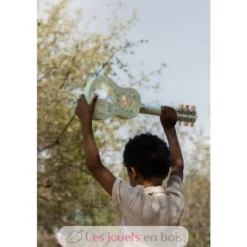 Guitare en bois verte Safari Friends - Dès 3 ans - Little Dutch