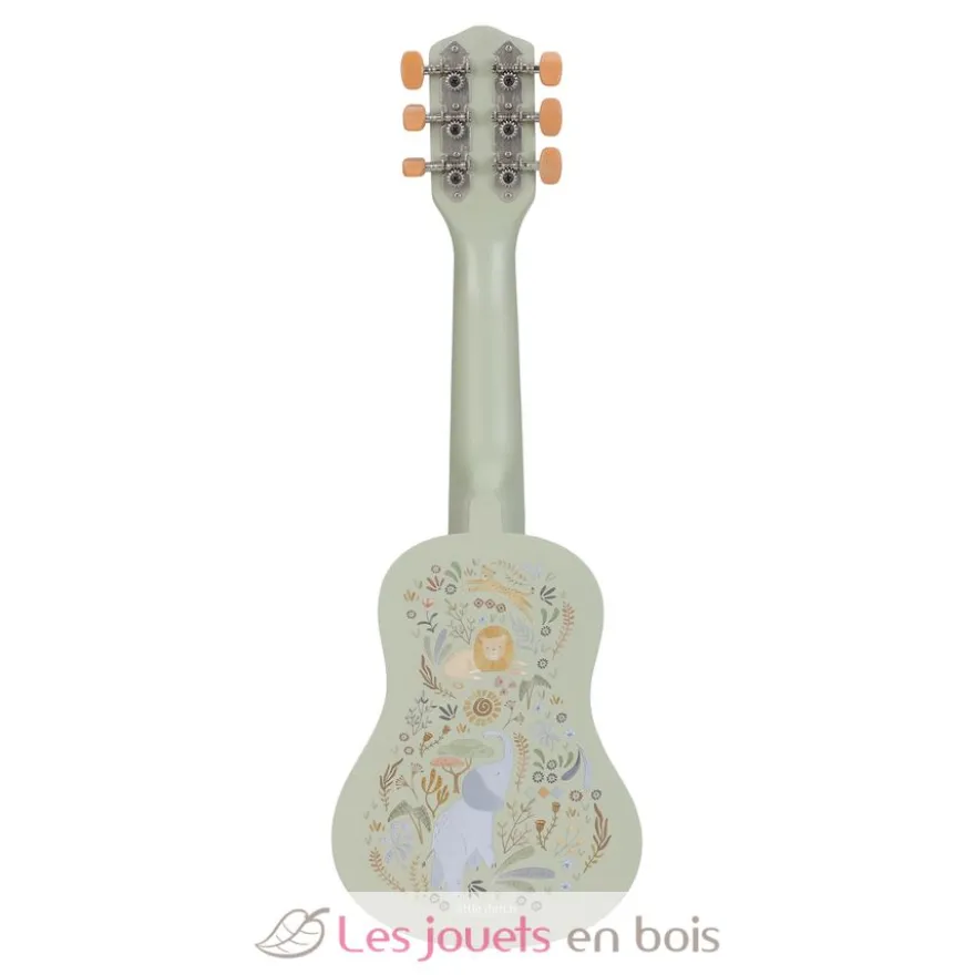 Guitare en bois verte Safari Friends - Dès 3 ans - Little Dutch