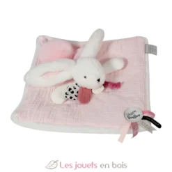 Happy Blush Doudou Pompon Rose - Doudou et Compagnie
