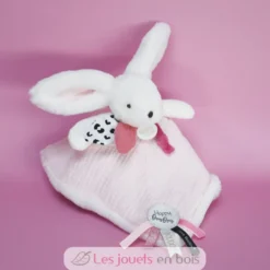 Happy Blush Doudou Pompon Rose - Doudou et Compagnie