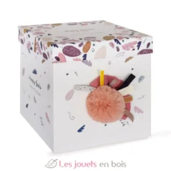 Happy Boho Lapin Pompon Terracota - Doudou et Compagnie