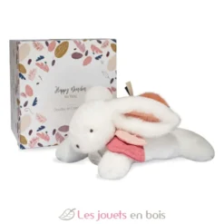 Happy Boho Lapin Pompon Terracota - Doudou et Compagnie
