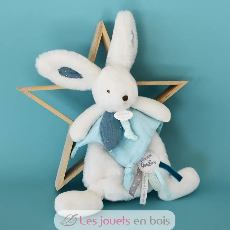 Happy Pop Doudou Pompon Paon - Doudou et Compagnie