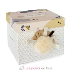 Happy Wild Lapin Pompon Naturel - Doudou et Compagnie