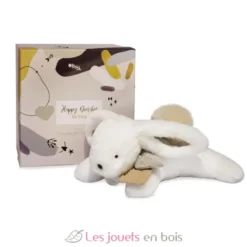 Happy Wild Lapin Pompon Naturel - Doudou et Compagnie