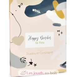 Happy Wild Mini Doudou Lapin beige 17 cm - Doudou et Compagnie