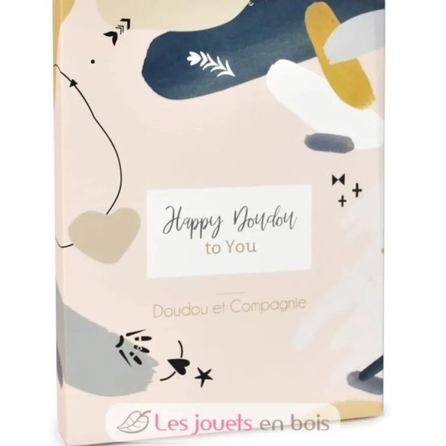 Happy Wild Mini Doudou Lapin beige 17 cm - Doudou et Compagnie