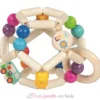 Hochet balle flexible van arc-en-ciel - Goki
