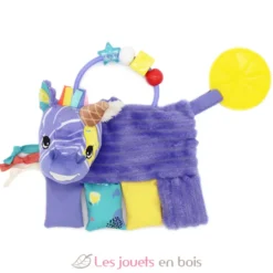 Hochet d'activités Kiprokos le zèbre violet - Les Déglingos