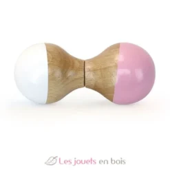 Hochet du Jura blanc et rose - Vilac